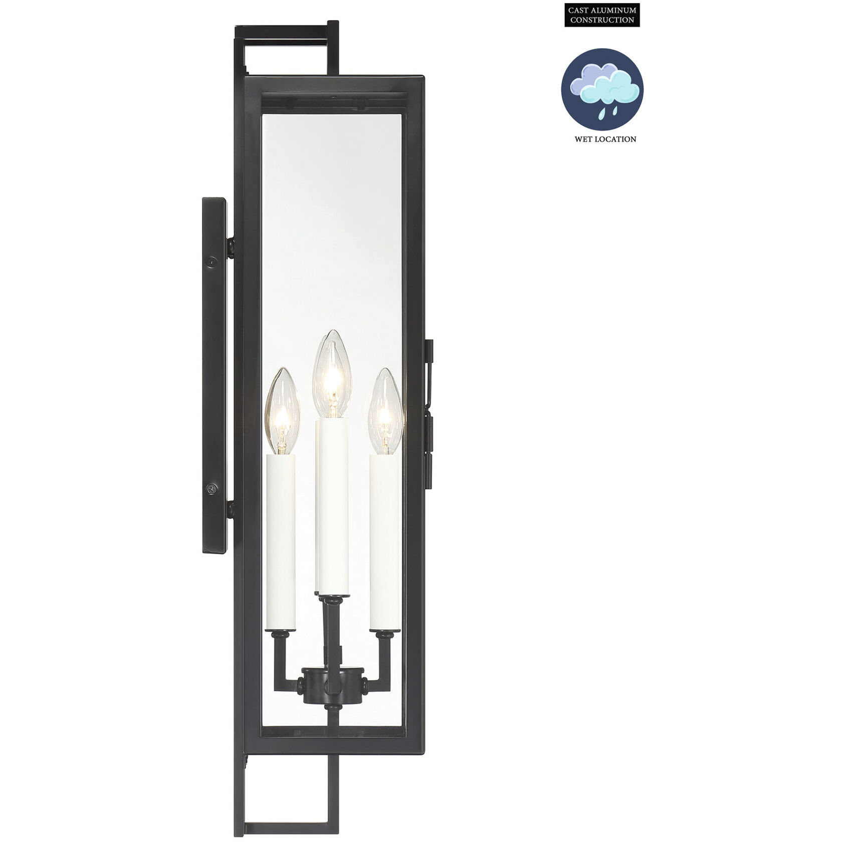 Knoll Road 4 Light 27.13 inch Coal Outdoor Wall Mount, Great Outdoors